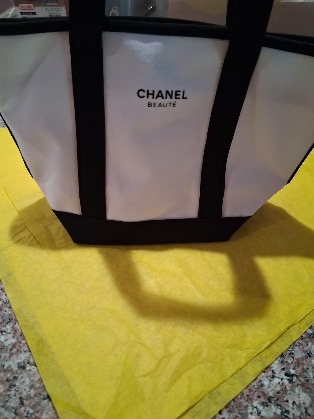 CHANEL VIP/GWP Black & White Mini Canvas Tote Bag.New